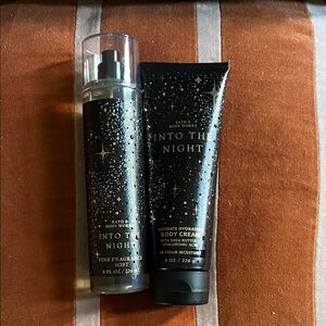 Bath & Body Works Into The Night Body Mist & Body Cream Set